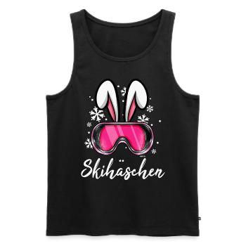 Skihäschen Apres Ski Skihase Skifahren - Männer Premium Bio Tank Top - Schwarz - Vorne - Michal (187cm)