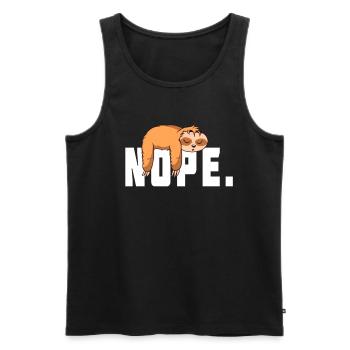 Non, pas aujourd'hui Sweet Sloth Sloth Sloth - Débardeur bio Premium Homme - noir - Devant - AI Model Male 178 light (178cm)