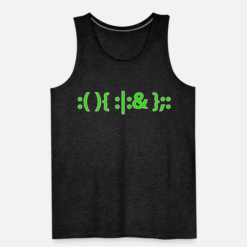 Bash Fork Bomb Shirt for Linux Unix Geeks Männer Premium Bio Tank Top
