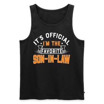 Favorite Son In Law Awesome Gifts Shirt - Männer Premium Bio Tank Top - Schwarz - Vorne - AI Model Male 178 light (178cm)
