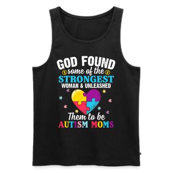 God Found Some Of The Strongest Woman _ Unleashed - Männer Premium Bio Tank Top - Schwarz - Vorne - AI Model Male 178 light (178cm)