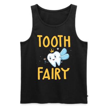 Nice Tooth Fairy Halloween Costume T Shirt - Männer Premium Bio Tank Top - Schwarz - Vorne - AI Model Male 178 light (178cm)