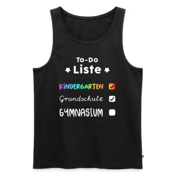 Gymi school high school 5th grade gift - Men's Premium Organic Tank Top - black - Front - AI Model Male 178 light (178cm)