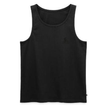 Fahrrad bike mountainbike mtb biker bmx Rennrad - Männer Premium Bio Tank Top - Schwarz - Vorne - Michal (187cm)
