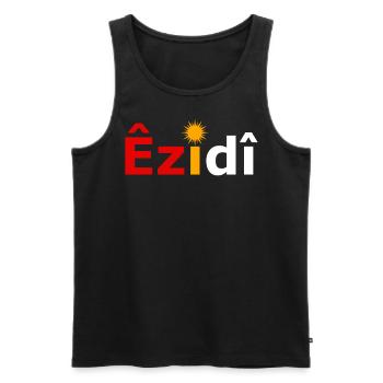 Ezidi mit yezidi Flagge - Männer Premium Bio Tank Top - Schwarz - Vorne - AI Model Male 178 light (178cm)