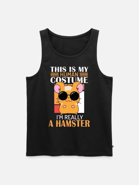 Hamster mama, hamster dad, hamster, - Men's Premium Organic Tank Top - black
