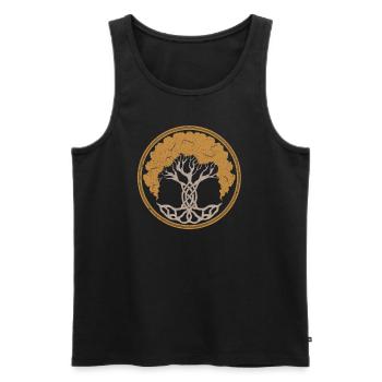 Yggdrasill Viking Norse Mythology - Men's Premium Organic Tank Top - black - Front - AI Model Male 178 light (178cm)