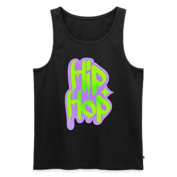 Hip Hop Graffiti - Männer Premium Bio Tank Top - Schwarz - Vorne - AI Model Male 178 light (178cm)