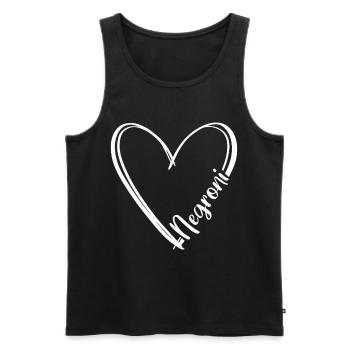 Negroni Cocktail love longdrinks summer alcohol - Männer Premium Bio Tank Top - Schwarz - Vorne - AI Model Male 178 light (178cm)