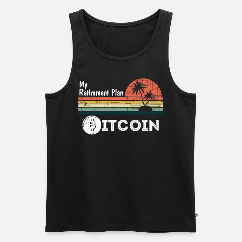 My retirement plan Bitcoin - Männer Premium Bio Tank Top - Schwarz