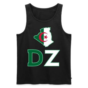 Dz - Men's Premium Organic Tank Top - black - Front - AI Model Male 178 light (178cm)