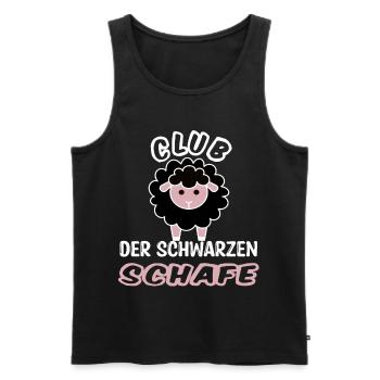 Schwarzes Schaf der Familie - Männer Premium Bio Tank Top - Schwarz - Vorne - Michal (187cm)