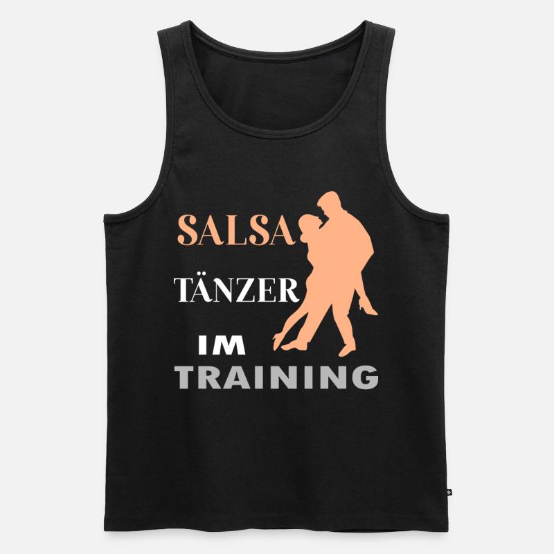 Salsa Tänzer im Training - Männer Premium Bio Tank Top - Schwarz