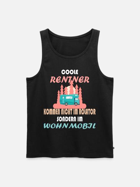 WOHNMOBIL RENTNER - Männer Premium Bio Tank Top - Schwarz