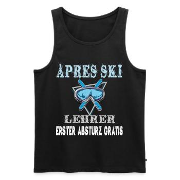 APRES SKI PROF -Drôle de sort - Débardeur bio Premium Homme - noir - Devant - Michal (187cm)