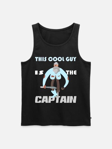 Captain Captain Sailing Gift - Men's Premium Organic Tank Top - black