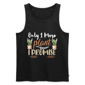 Plants Garden Flowers - Men's Premium Organic Tank Top - black - Front - AI Model Male 178 light (178cm)
