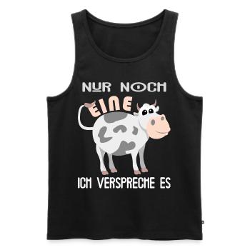 Kuh liebhaber Bauer Kühe Geschenk - Männer Premium Bio Tank Top - Schwarz - Vorne - Michal (187cm)