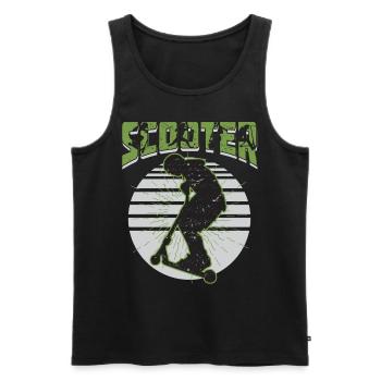 Scooter Stuntscooter Stunt Roller - Männer Premium Bio Tank Top - Schwarz - Vorne - AI Model Male 178 light (178cm)