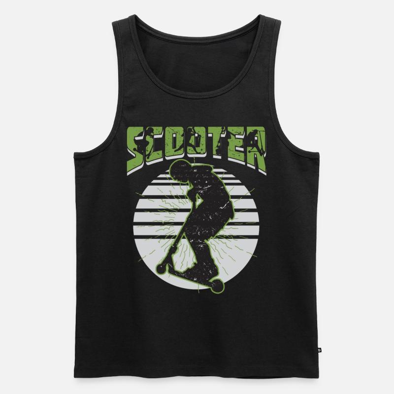 Scooter Stuntscooter Stunt Roller - Männer Premium Bio Tank Top - undefined
