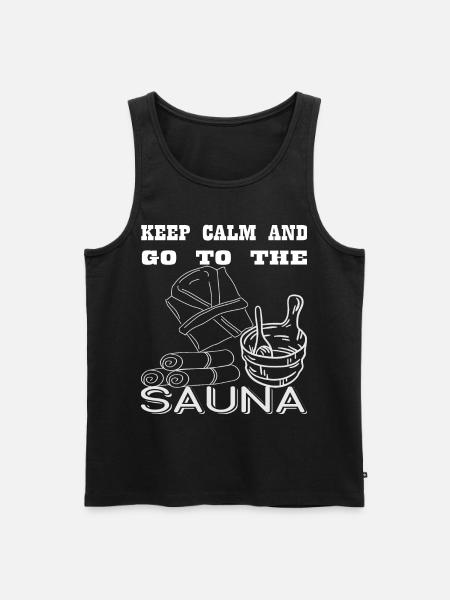 Sauna infusion sauna gift - Men's Premium Organic Tank Top - black