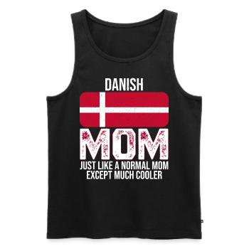 Danish Mom Denmark Flag For Mother's Day - Männer Premium Bio Tank Top - Schwarz - Vorne - Michal (187cm)