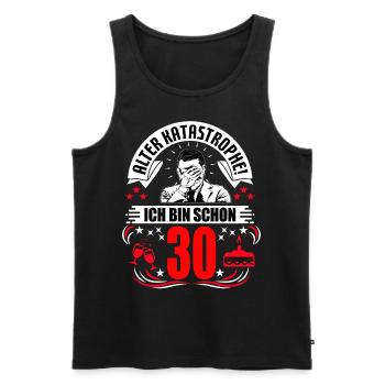 30. Geburtstag Mann Geschenk lustig Geburtstag 30 - Männer Premium Bio Tank Top - Schwarz - Vorne - Michal (187cm)