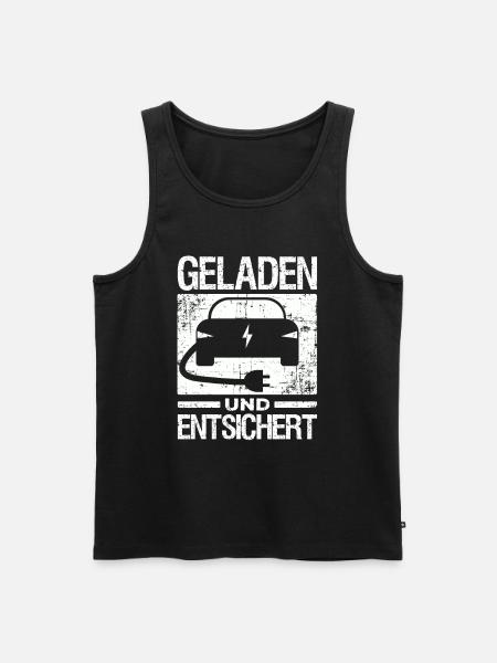 Elektroauto E-Auto Elektroantrieb elektrisch - Männer Premium Bio Tank Top - Schwarz