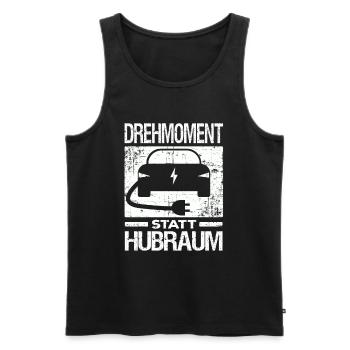 Elektroauto E-Auto Elektroantrieb lustiger Spruch - Männer Premium Bio Tank Top - Schwarz - Vorne - AI Model Male 178 light (178cm)