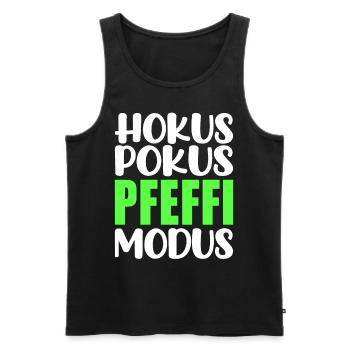 Junggesellenabschied Pfeffi Saufen Suff Vatertag - Männer Premium Bio Tank Top - Schwarz - Vorne - AI Model Male 178 light (178cm)