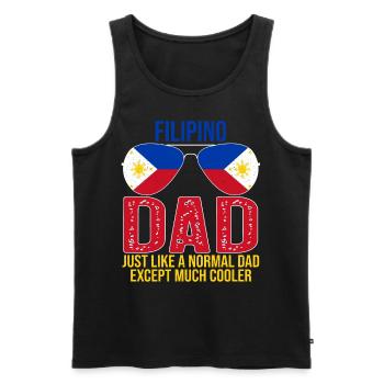 Filipino Dad Philippines Flag Sunglasses Father’s - Débardeur bio Premium Homme - noir - Devant - AI Model Male 178 light (178cm)