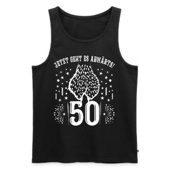 Club der alten Säcke 50 50. Geburtstagsgeschenk - Männer Premium Bio Tank Top - Schwarz - Vorne - AI Model Male 178 light (178cm)