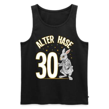 30 Geburtstag Geschenke lustig 30. Geburtstag Mann - Männer Premium Bio Tank Top - Schwarz - Vorne - Michal (187cm)
