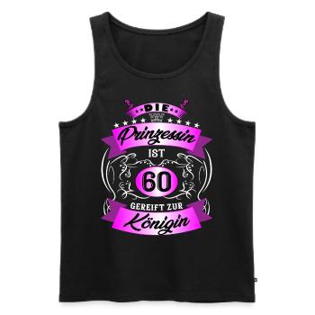 60 Geburtstag Frauen Geschenk 60 Jahre Geburtstag - Männer Premium Bio Tank Top - Schwarz - Vorne - Michal (187cm)