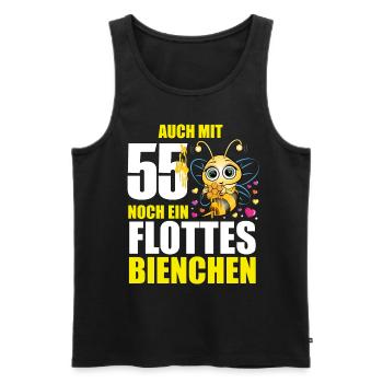 55 Geburtstag Frauen Geschenk lustig Biene Imker - Männer Premium Bio Tank Top - Schwarz - Vorne - Michal (187cm)