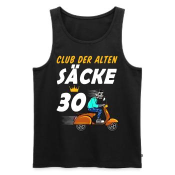 30. Geburtstag Geschenk für Männer 30. Ehrentag - Männer Premium Bio Tank Top - Schwarz - Vorne - AI Model Male 178 light (178cm)