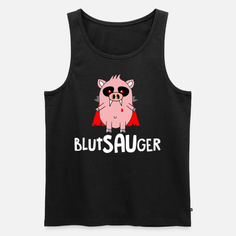 Blutsauger - Männer Premium Bio Tank Top - Schwarz