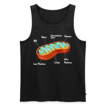 Mitochondria Cell Biology Biologist Science - Männer Premium Bio Tank Top - Schwarz - Vorne - Michal (187cm)