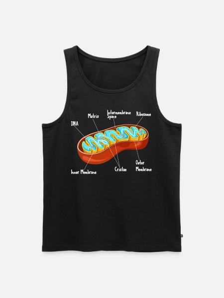 Mitochondria Cell Biology Biologist Science - Men's Premium Organic Tank Top - black