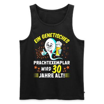 Vor 30 Jahren war ich mal der Schnellste 30 Jahre - Männer Premium Bio Tank Top - Schwarz - Vorne - AI Model Male 178 light (178cm)
