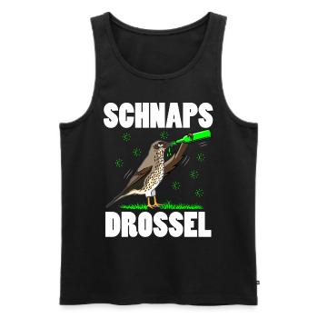 Lustige Vogelsprüche Vogelliebhaber Vogel Bier - Männer Premium Bio Tank Top - Schwarz - Vorne - AI Model Male 178 light (178cm)