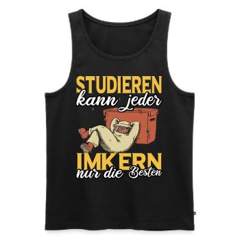 Imker Hong Bienenzüchter Imkerei T-shirt - Männer Premium Bio Tank Top - Schwarz - Vorne - Michal (187cm)