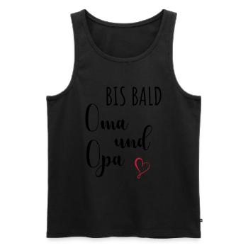 Oma und Opa - Männer Premium Bio Tank Top - Schwarz - Vorne - AI Model Male 178 light (178cm)