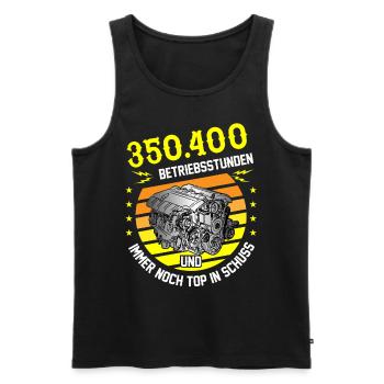 40. Geburtstag Oldtimer Geschenk lustig 40 Jahre - Männer Premium Bio Tank Top - Schwarz - Vorne - Michal (187cm)
