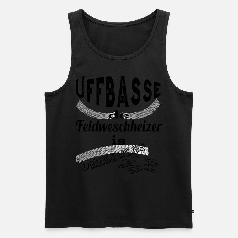 Uffbasse Achtung Heizer - Männer Premium Bio Tank Top - undefined