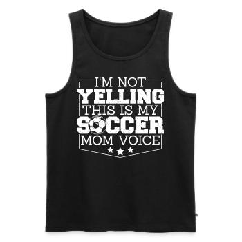 Football Maman Maman Maman Maman Drôle Cadeau - Débardeur bio Premium Homme - noir - Devant - Michal (187cm)