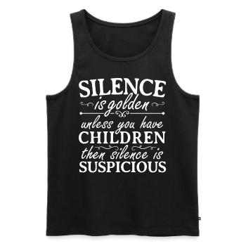 Mutter Mama Mom Kinder - Männer Premium Bio Tank Top - Schwarz - Vorne - Michal (187cm)