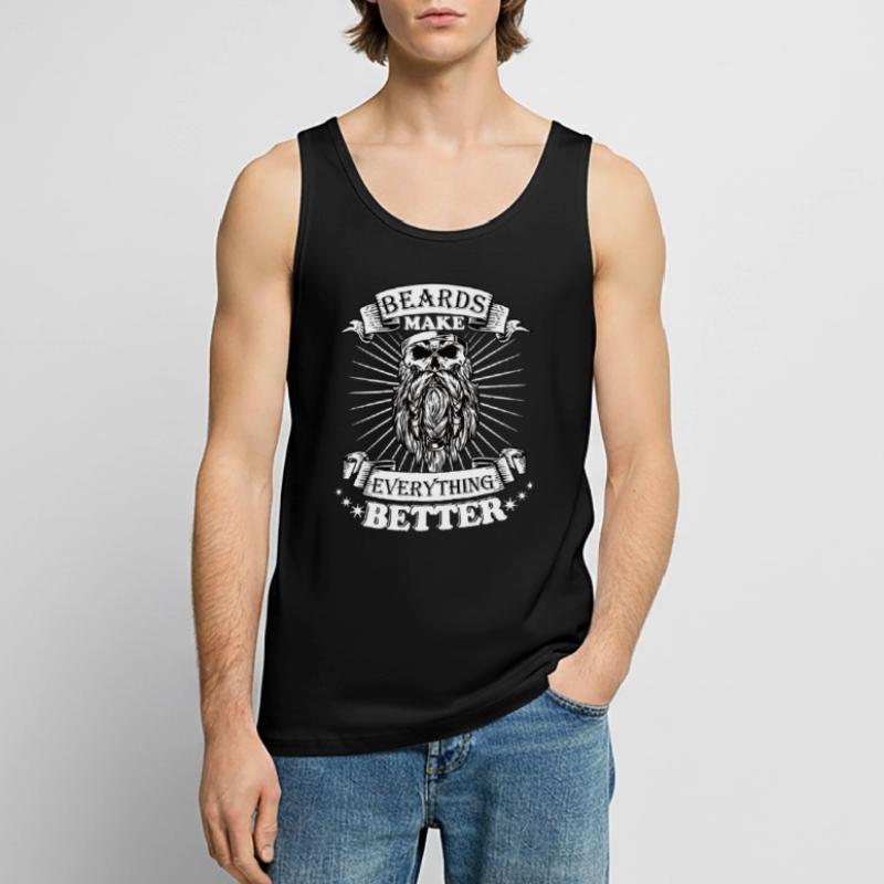 Beards make everything better Men's Premium Organic Tank Top