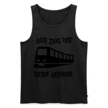Der Zug hat keine Bremse Mallorca 2022 Party Malle - Männer Premium Bio Tank Top - Schwarz - Vorne - Michal (187cm)