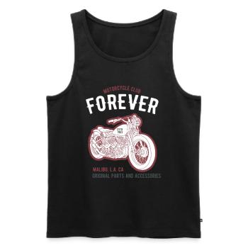 Bikers, motorcyclists - Men's Premium Organic Tank Top - black - Front - AI Model Male 178 light (178cm)